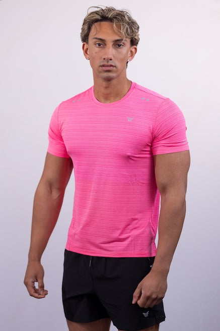 Fuchsia Pink Muscle Fit T-Shirt