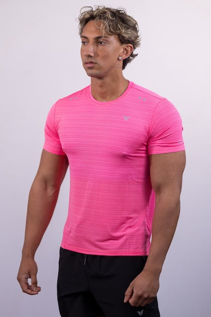 Fuchsia Pink Muscle Fit T-Shirt