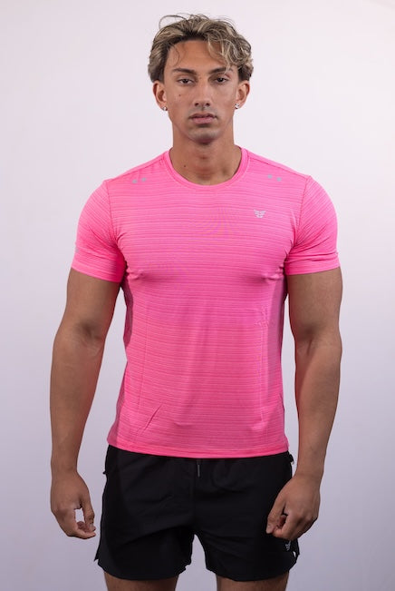 Fuchsia Pink Muscle Fit T-Shirt