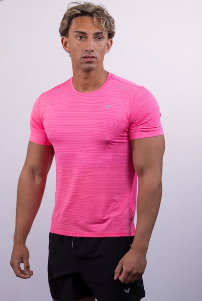 Fuchsia Pink Muscle Fit T-Shirt