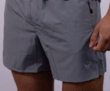 Gun Metal Lightweight Athletic Shorts