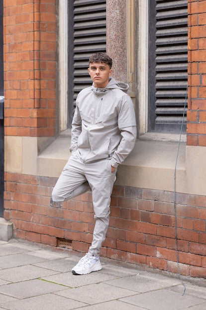 Ivory Cream Windbreaker Tracksuit